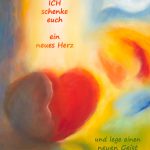 Postkarte Jahreslosung 2017 Pastell farbenfroh Jens-Uwe Friedric