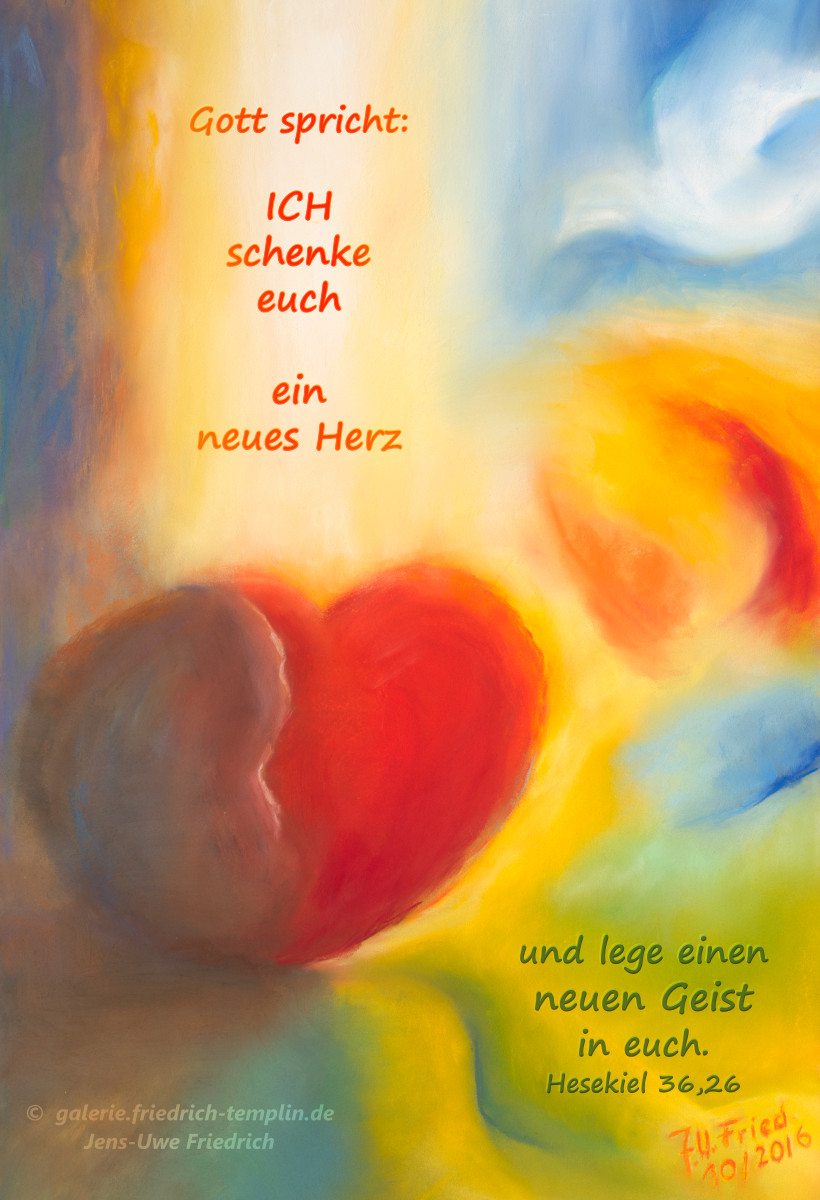 Postkarte Jahreslosung 2017 Pastell farbenfroh Jens-Uwe Friedric
